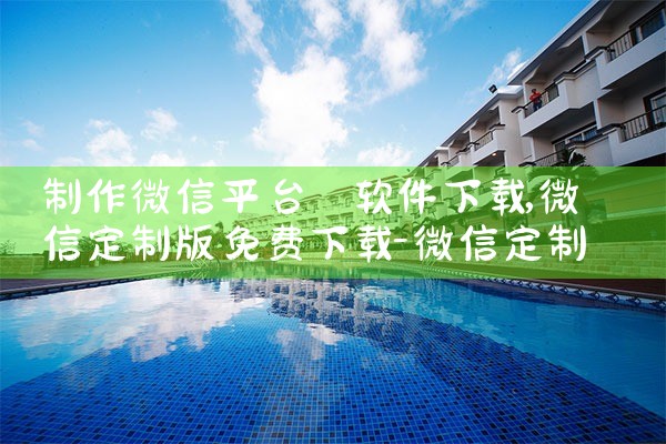 制作微信平台 软件下载|P站专业版